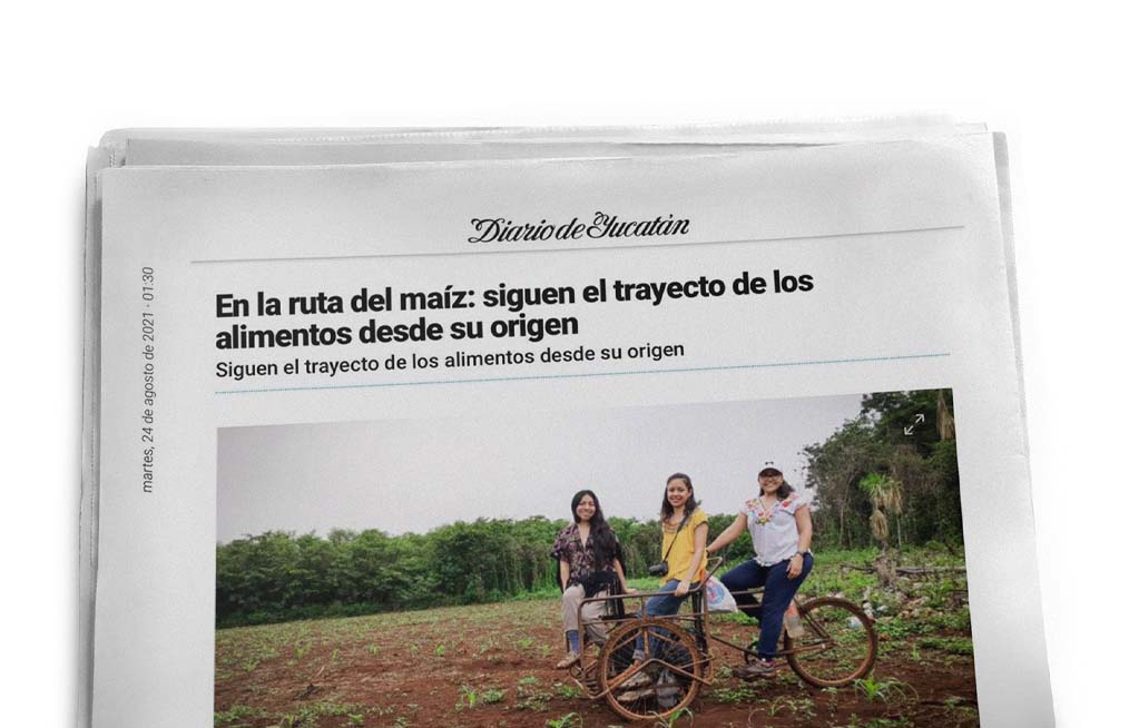 Portada del periódico Diario de Yucatán con el artículo de Sacbé